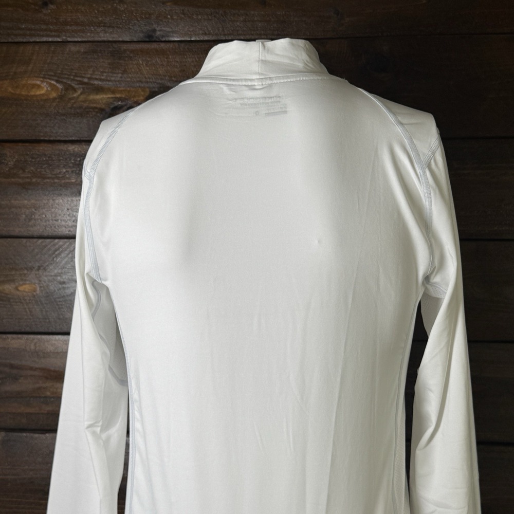 Nike Golf Tour Performance Dri Fit Shirt Mens S Mock Neck White Long Sleeve - Picture 7 of 16